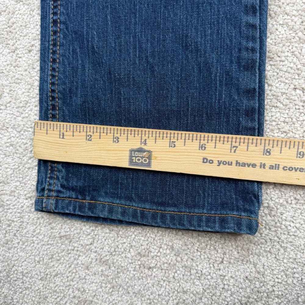Kimes Ranch Mens 31x32 (Fit 30x33) Roger Jeans Blue Straight Leg Made USA Denim